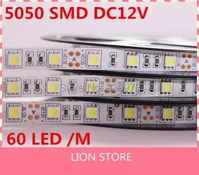 Светодиодная лента Taslauk 5050 SMD 12В 5м