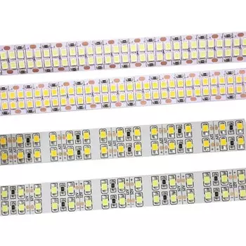 Светодиодная лента Taslauk белая/теплый белый 240/480 led/м SMD2835 12/24В 5м