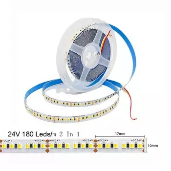 Светодиодная лента teopek трехцветная 2835 120 LED DC12V 24V