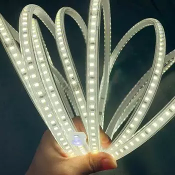 Светодиодная лента WAAJEA 220В теплый белый/синий 1 метр