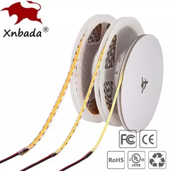 Светодиодная лента Xnbada COB 3/5/8 мм 400LED/м 12/24В