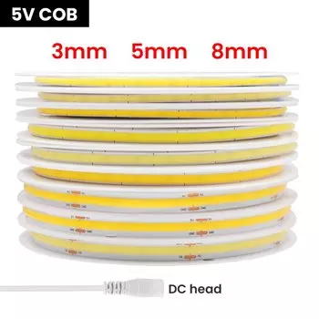 Светодиодная лента XUNATA 320LED/м COB 3/5/8 мм
