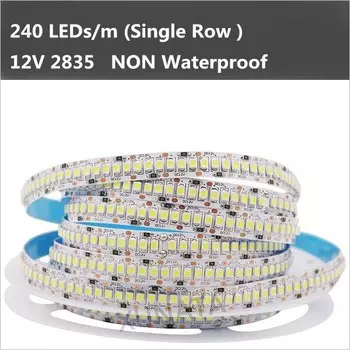 Светодиодная лента XUNATA SMD 2835, 12 В, 5 м, холодный/теплый белый свет