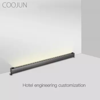 Светодиодная линейная балка COOJUN, светящаяся лента для комнатной мойки, украшения для гостиницы, инженерной виллы, коммерческий светильник льник, 220 В
