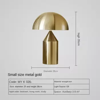 Светодиодная настольная лампа JIANKEXING золотая