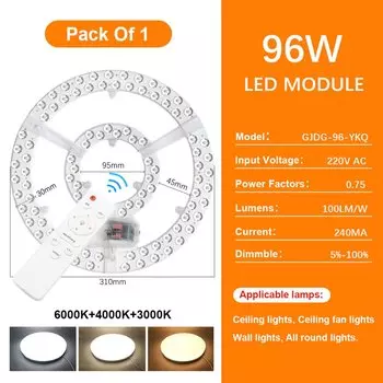 Светодиодная панель ZGREDED 96 Вт