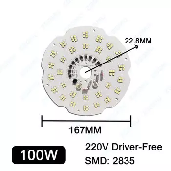 Светодиодная панель ZQ-220V 100W 150W 200W