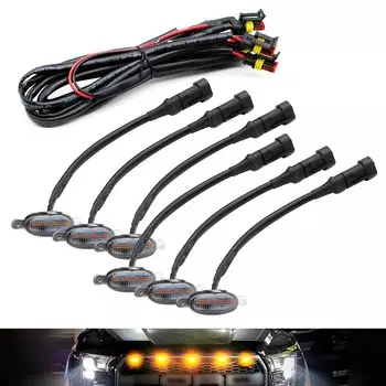 Светодиодная Передняя решетка для автомобиля, 1 комплект