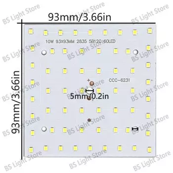 Светодиодная плата BING&SEN 10 Вт холодного белого цвета для панельного светильника
