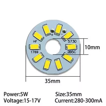 Светодиодная плата LCFOCUS 10 шт., 5 Вт, теплый/натуральный/чистый белый