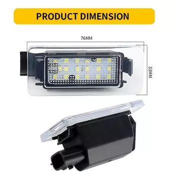 Светодиодная подсветка для номерного знака 2 белого цвета для Nissan Серена C27 2016-2018 для Nissan Altima 2019-2020 265108990E