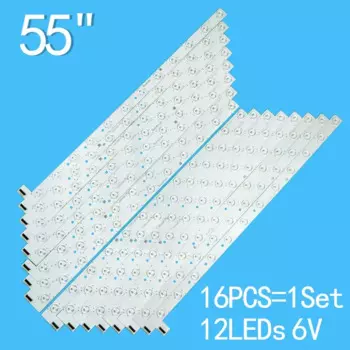 Светодиодная подсветка для Toshiba 55U6900C, осветительная панель YHF-4C-LB5512-YH12J 12EA-3030