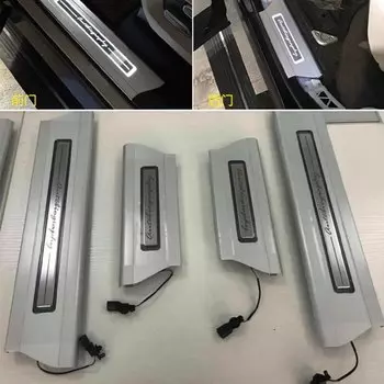 Светодиодная подсветка двери 4 шт. для Range Rover Sport 2014-2022 Vogue 2013-2022, Накладка на порог автомобильной педали, Накладка на порог