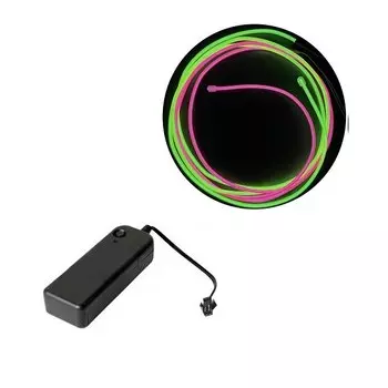 Светодиодная подсветка EL Wire с неоновыми лампами, комбинированное разноцветное освещение «сделай сам», батарейки AA, USB, для выпускного вечера, цвет 4 м