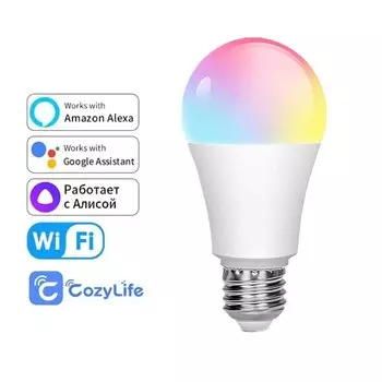 Светодиодная умная лампа PwwQmm RGB+CW E27 15Вт