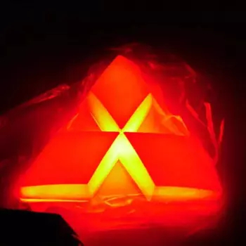 Светодиодная задняя эмблема автомобиля, задний багажник, значок для Mitsubishi ASX Colt Competition Delica Eclipse Evolution X TRITION, аксессуары