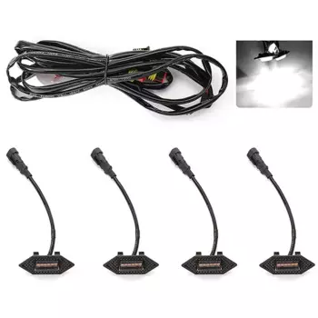 Светодиодные Автомобильные фары, 4 шт., передняя решетка, светодиодная лампа безопасности, предупреждающая лампочка для Honda CRV 2017-2022, автомобильные аксессуары, светодиодные сигнальные лампы