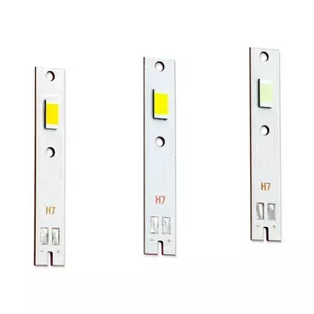 Светодиодные автомобильные лампы Warm and Happy H7 25Вт теплый белый/белый/голубой