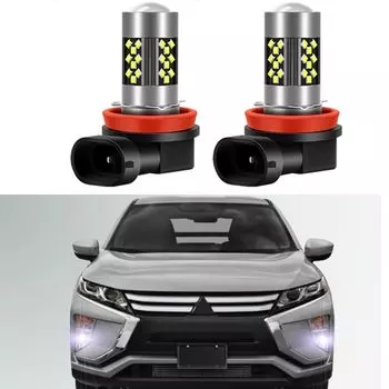 Светодиодные Автомобильные противотуманные фары 2 шт. для Mitsubishi Eclipse Cross 2018 2019 2020 2021 2022, передние противотуманные фары Canbus