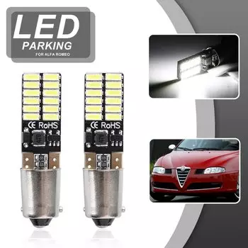 Светодиодные боковые лампы H6W для Alfa Romeo GT 156 166 147, предварительно подъемные CANBUS BAX9S 64132, положение габарита автомобиля, городской свет