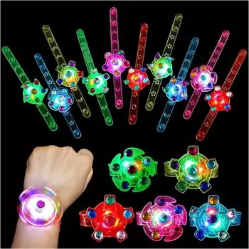 Светодиодные браслеты-спиннеры ZQNYCY, 12 шт.