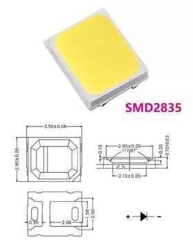 Светодиодные бусины BING&SEN SMD5730 белые