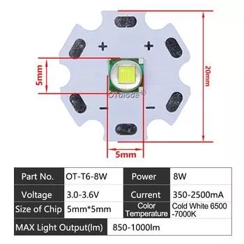 Светодиодные бусины OTdiode 3Вт 5Вт 10Вт 18Вт холодного белого света