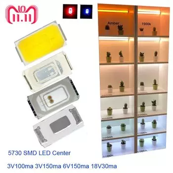 Светодиодные чипы CNDIYLF LED chips 100 шт.