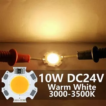 Светодиодные чипы DT&ZM, 10 шт., 10 Вт, 24 В, теплый белый