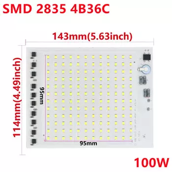 Светодиодные чипы KuuTzz SMD2835 10/20/30/50/100Вт 220В для прожектора