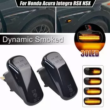 Светодиодные Динамические Боковые Поворотники Для Honda Accord Civic CR-V Fit Jazz-2400LM T10, Интерфейс Указателя Поворота