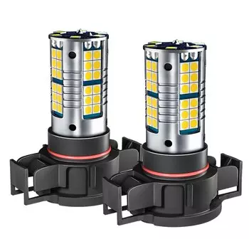 Светодиодные дневные ходовые огни 2 шт., лампа DRL PSX24W 2504 Canbus без ошибок для Jeep Compass 2017 2018 2019 2020 2021