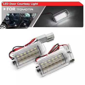 Светодиодные дверные фонари для Toyota Land Cruiser Prado 150 Crown Aurion 4runner Kluger Camry Venza Estima Corolla SMD