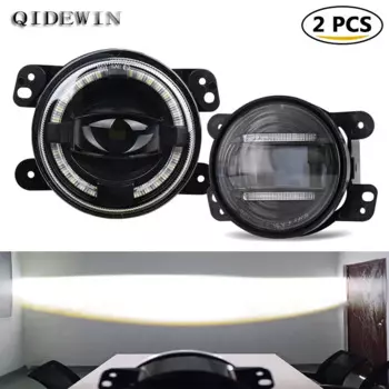 Светодиодные фары для Ford F150 Focus For Wrangler JK Angel Eye автомобильные линзы передний бампер противотуманные фары автомобильные фары 120 Вт 2 шт.