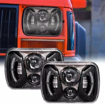 Светодиодные фары DOT 5x7, герметичные фары 7x6, для Jeep Wrangler YJ, Cherokee, XJ, Chevy, Toyota, пикап