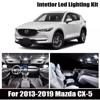 Светодиодные фонари для салона автомобиля, 9X белые светодиодные с Canbus, комплект ламп, 2013, 2014, 2016, 2017, 2018, 2019, Mazda CX-5, CX5