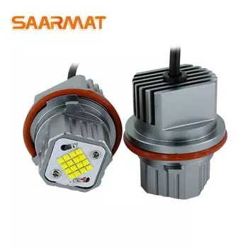 Светодиодные Габаритные огни Angel Eyes 80 Вт, 2 шт., для BMW E39, E53, E60, E61, E63, E65, E66, E87, 525i, 530i, xi, 545i, X3, M5, X5 00-09