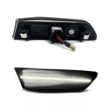 Светодиодные Габаритные огни для переднего бампера 2003-2007 Infiniti G35 V35 Coupe, белые боковые габаритные огни для Nissan Skyline, поворотники с дымчатыми линзами