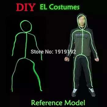 Светодиодный костюм для танцев YEAHUI EL