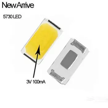 Светодиодные лампочки CNDIYLF SMD 5730 4000-4500K белые 100 шт