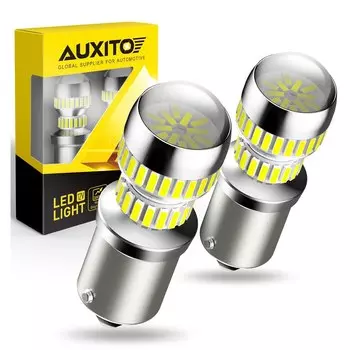 Светодиодные лампы AUXITO BA15S P21W 1156 7506, 6000K 4014 SMD, фотолампы для Kia Rio 3 4 2015 2016 2017