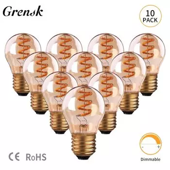 Светодиодные лампы Grensk G45 3Вт ультратеплые 2200K