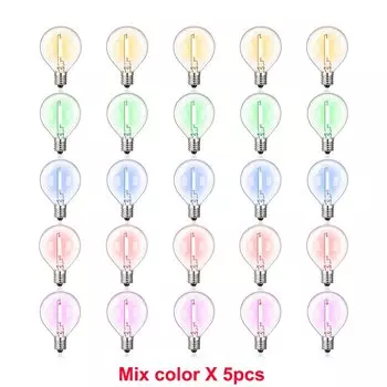 Светодиодные лампы Grensk RGB E12 G40 1Вт 25шт