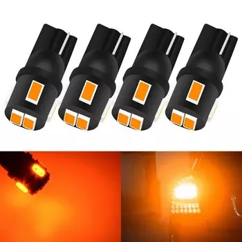 Светодиодные лампы Katur T10 W5W 194 168 5630Smd авто светодиодный ная купольная карта багажник номерной знак лампа T10 светодиодный Янтарный Белый светильник