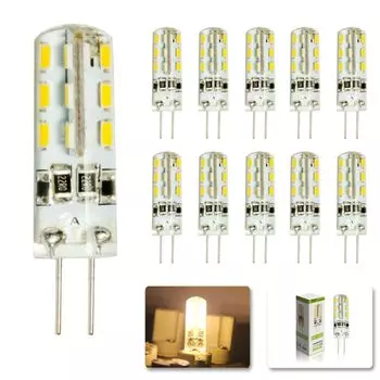 Светодиодные лампы MengJay G4 2 Вт 24 SMD 3014 теплый/холодный белый