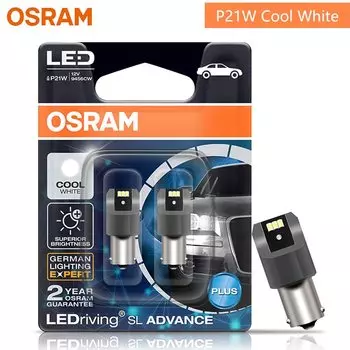 Светодиодные лампы OSRAM P21W PY21W P21/5W, сигнальные светодиодные лампы riving SL Advance S25 1156 1157 светодиодный Светодиодные Автомобильные противотуманные фары, стоп-сигнал, пара