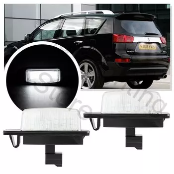 Светодиодные лампы освещения номерного знака для Peugeot 4007 2007 2008 2009-2013 ION Citroen C-Crosser C-Zero Автомобильные аксессуары canbus