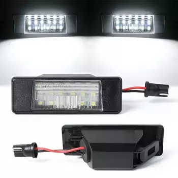 Светодиодные лампы с номерным знаком для Nissan Juke F15 Micra K12 March K13 Kicks Note E11 Armada Y62 NV200 Rogue Qashqai, 2 шт.