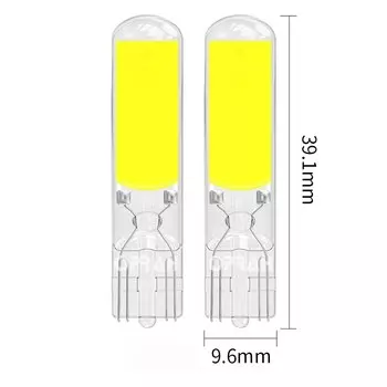 Светодиодные лампы T10 Canbus W5W Sapphire COB без привода, светодиодная лампа с клиновидным цоколем 6000K 168 194 Led 5W5, лампа для чтения для салона автомобиля, 2 шт
