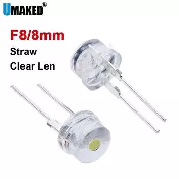 Светодиодные лампы Umaked DZ-8mm белые 8 мм